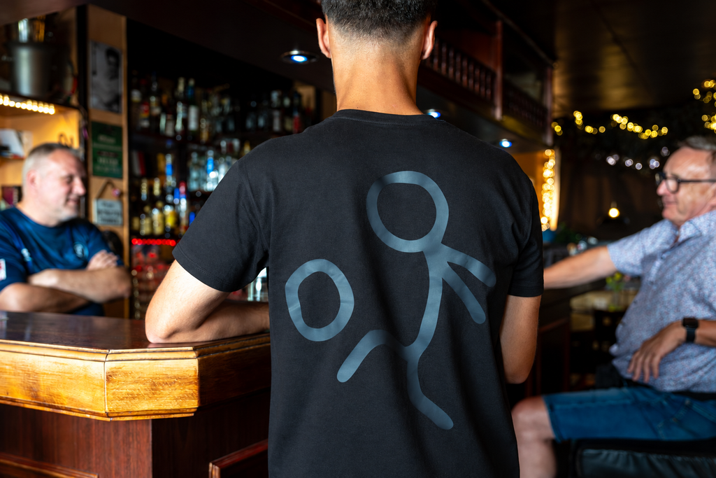 Panzenberg T-Shirt mit Strichmännchen aus Bio-Baumwolle