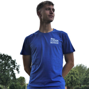 T-Shirt "Stadionmensch - blau"