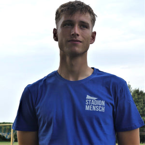 T-Shirt "Stadionmensch - blau"