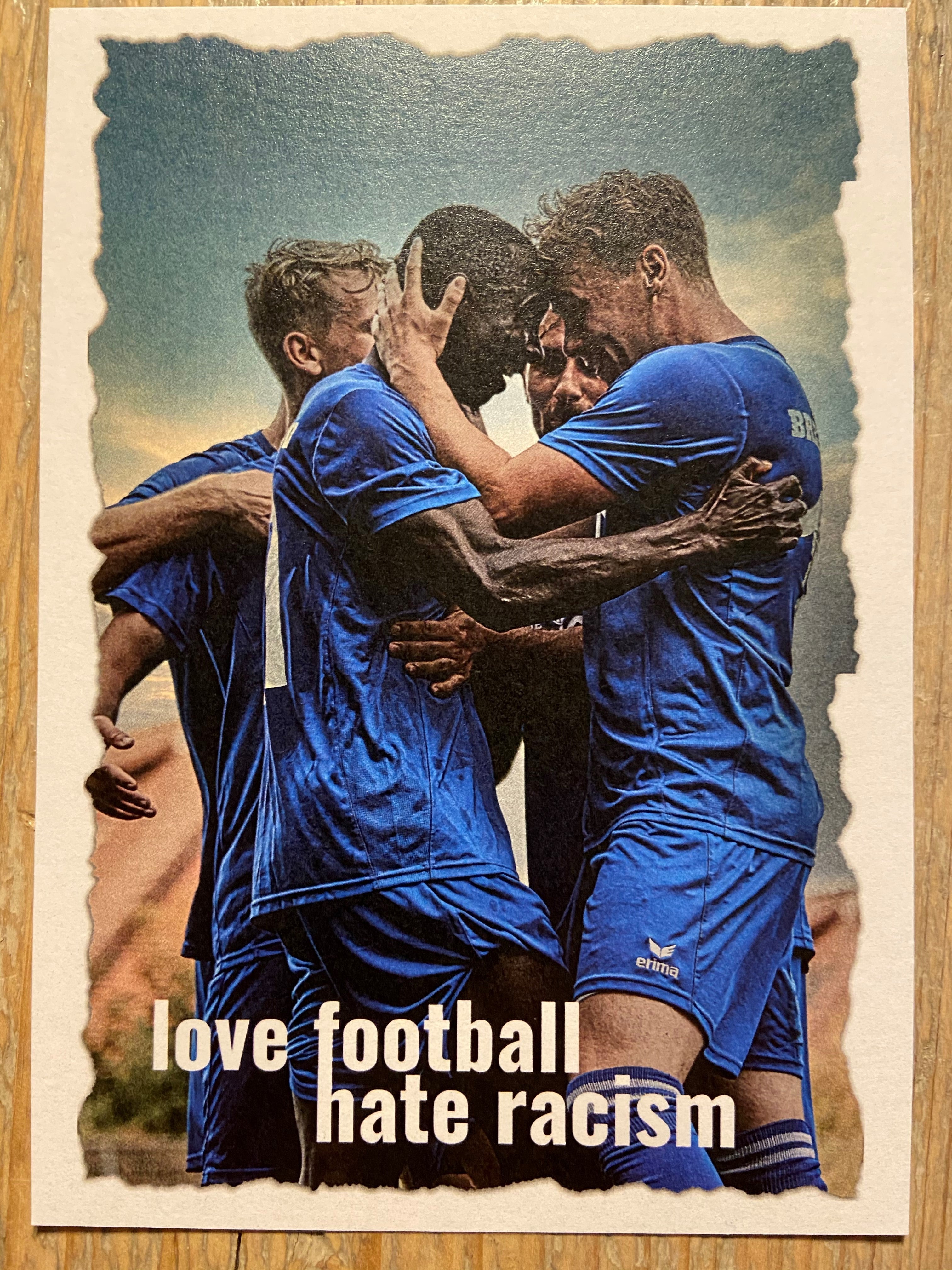 BSV-Postkarte "Love football, hate racism" (Edition #4)
